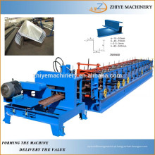 Construção Usado Puncionamento de aço ajustável Z-purlin Profile Roll Forming Machine Fornecedor